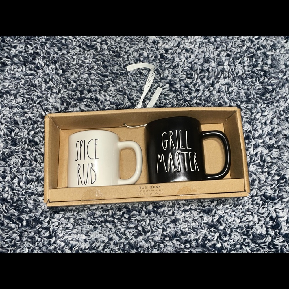 Rae Dunn Grill Master Mug Set New